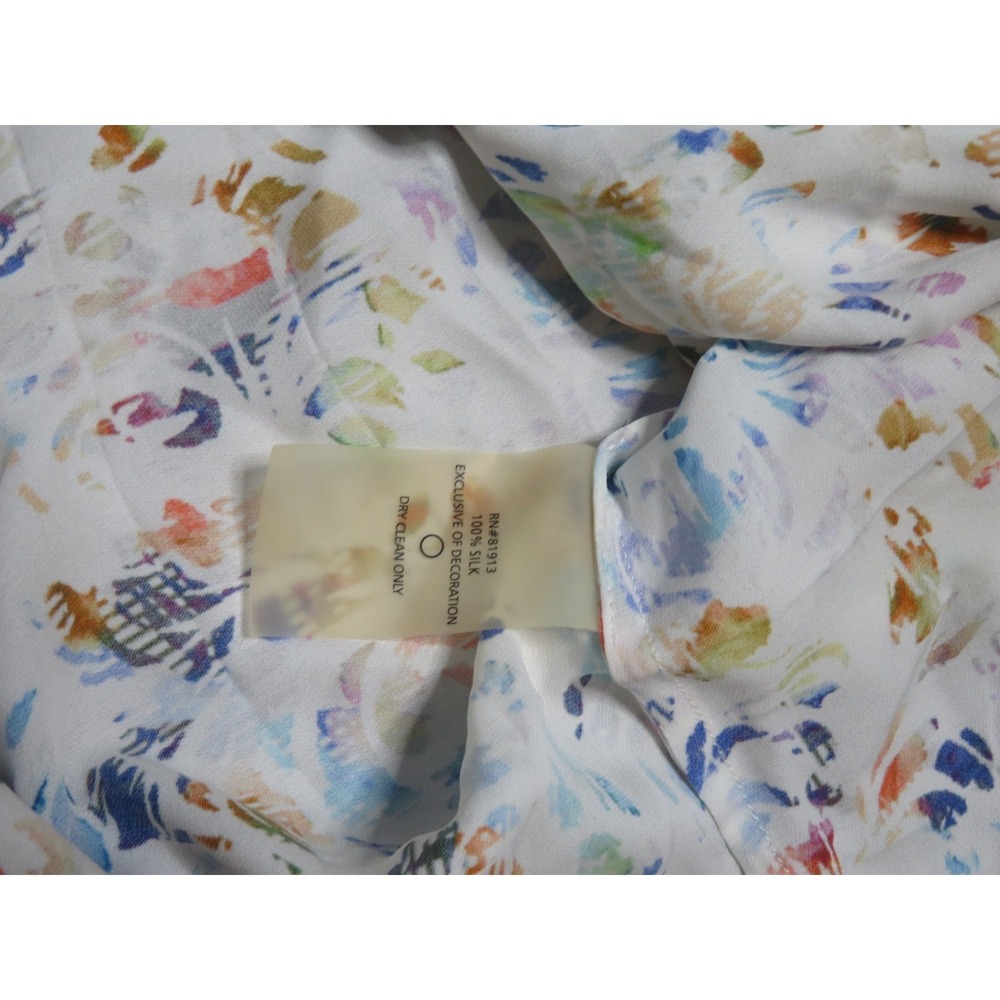 Robert Graham Silk Blouse Size Medium Women Pre Owned AOP All Over Print - Picture 4 of 6